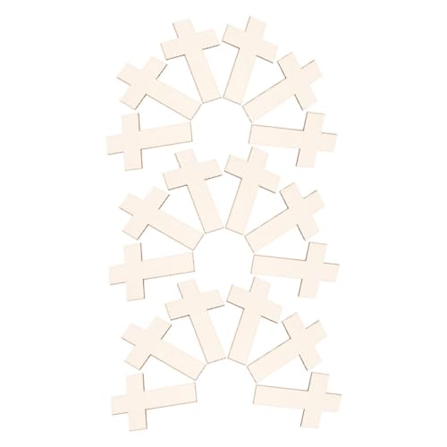 GRADENEVE 18 Stück Teiliges Unfertige Holz-kreuze für DIY Bastelarbeiten Naturholzscheiben zum Bemalen und Dekorieren Leichtes Sicheres Holzelement für Hochzeiten Kirchen GRADENEVE 18 Stück Teiliges Unfertige Holz-kreuze für DIY Bastelarbeiten Naturholzscheiben zum Bemalen und Dekorieren Leichtes Sicheres Holzelement für Hochzeiten Kirchen von GRADENEVE