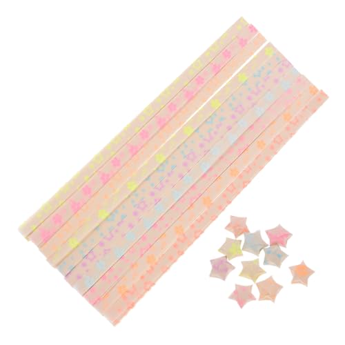 GRADENEVE 180 Stück Leuchtende Handgefertigte Origami Papiersterne, Farbiges Origami Papier, Origami Sterne, Stern Papierstreifen, Origami Stern Papier, Papierstreifen Zum Herstellen Von von GRADENEVE
