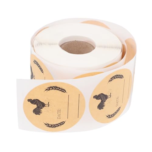 GRADENEVE 1Rolle Runde Etiketten für Eierschachteln Kraftpapier Aufkleber für Hühnereier für Bauernmärkte Design zur Einfachen Identifizierung und Ansprechenden GRADENEVE 1Rolle Runde Etiketten für Eierschachteln Kraftpapier Aufkleber für Hühnereier für Bauernmärkte Design zur Einfachen Identifizierung und Ansprechenden von GRADENEVE