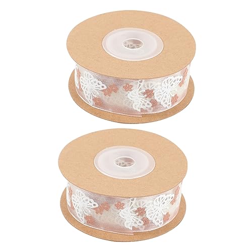 GRADENEVE 2 Rollen Delikates Geschenkband Multifunktionales Schleifenband für DIY Bastelprojekte und Geschenkverpackungen Hochwertiges Dekoband für Anlässe GRADENEVE 2 Rollen Delikates Geschenkband Multifunktionales Schleifenband für DIY Bastelprojekte und Geschenkverpackungen Hochwertiges Dekoband für Anlässe von GRADENEVE