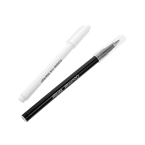 GRADENEVE 2 Stück Essbarer Backstift Kuchentintenstift Kuchendekorationsstift Lebensmittelfarbe Stift Kuchendekorationswerkzeug Schwarz Für Kuchen Und Kekse GRADENEVE 2 Stück Essbarer Backstift Kuchentintenstift Kuchendekorationsstift Lebensmittelfarbe Stift Kuchendekorationswerkzeug Schwarz Für Kuchen Und Kekse von GRADENEVE