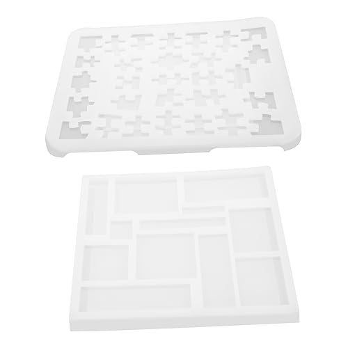 GRADENEVE 2 Stück Geometrische Silikonform für Kreative Puzzle Hochwertiges Epoxidharz Gießform für DIY Kunstprojekte Flexibel und Wiederverwendbar für Schmuckherstellung und Handwerk GRADENEVE 2 Stück Geometrische Silikonform für Kreative Puzzle Hochwertiges Epoxidharz Gießform für DIY Kunstprojekte Flexibel und Wiederverwendbar für Schmuckherstellung und Handwerk von GRADENEVE
