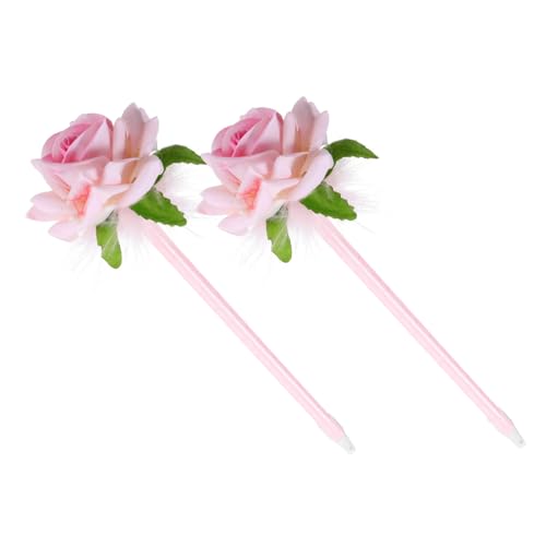 GRADENEVE 2 Stück Kugelschreiber Mit Künstlicher Blume, Tintenstift, Kreativer Kugelschreiber, Kugelschreiber Mit Mittlerer Spitze, Hübsche Stifte, Schreibwaren, Süße Stifte Für Lehrer, GRADENEVE 2 Stück Kugelschreiber Mit Künstlicher Blume, Tintenstift, Kreativer Kugelschreiber, Kugelschreiber Mit Mittlerer Spitze, Hübsche Stifte, Schreibwaren, Süße Stifte Für Lehrer, von GRADENEVE