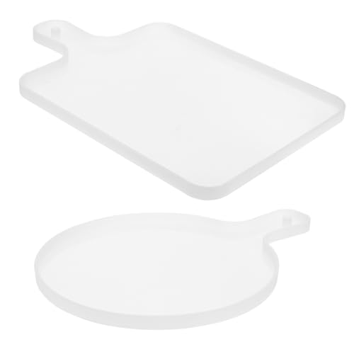 GRADENEVE 2 Stück Silikonform Große Runde und Quadratische Dekorative Tablettform Langlebig Flexibel Reißfest Leicht zu Entformen für DIY Epoxidharz Kunsthandwerk Zubehör GRADENEVE 2 Stück Silikonform Große Runde und Quadratische Dekorative Tablettform Langlebig Flexibel Reißfest Leicht zu Entformen für DIY Epoxidharz Kunsthandwerk Zubehör von GRADENEVE