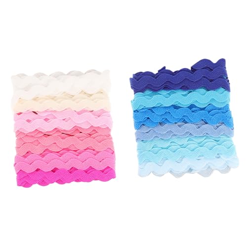 GRADENEVE 2 Stück Teiliges Wellenband Geschenkband DIY Bastelband für Geschenkverpackung Partydeko Farben Baumwollband Muster Wellig zum Nähen und Dekorieren GRADENEVE 2 Stück Teiliges Wellenband Geschenkband DIY Bastelband für Geschenkverpackung Partydeko Farben Baumwollband Muster Wellig zum Nähen und Dekorieren von GRADENEVE