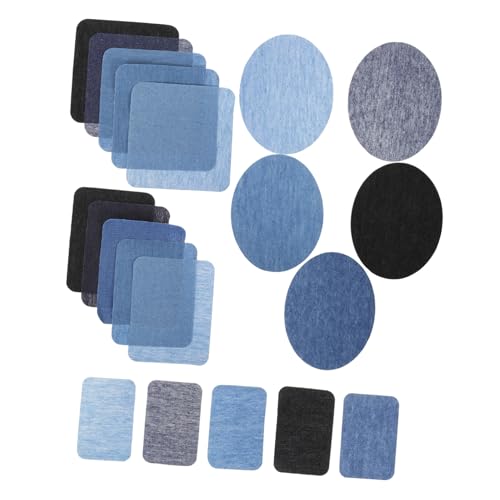 GRADENEVE 20 Stück Jeans Flicken Aufbügelbare Denim Patches für Reparatur von Kleidung Vielseitige Stoffflicken für Jeans und Röcke Einfache Anwendung Verschiedene und Farben GRADENEVE 20 Stück Jeans Flicken Aufbügelbare Denim Patches für Reparatur von Kleidung Vielseitige Stoffflicken für Jeans und Röcke Einfache Anwendung Verschiedene und Farben von GRADENEVE