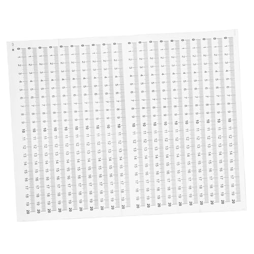 GRADENEVE 20 Stück Selbstklebendes Maßband Aufkleber Teilig Transparent mit Schwarzer Messband Aufkleber Langlebig Vielseitig für Büro Schule Zuhause GRADENEVE 20 Stück Selbstklebendes Maßband Aufkleber Teilig Transparent mit Schwarzer Messband Aufkleber Langlebig Vielseitig für Büro Schule Zuhause von GRADENEVE
