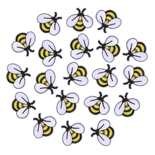 GRADENEVE 20 Stück Teiliges Bestickte Bienen Patches zum Aufbügeln und Annähen Kreative Stoffapplikationen für Jeans Hemden Taschen und Hüte um Kleidung zu Dekorieren Reparieren GRADENEVE 20 Stück Teiliges Bestickte Bienen Patches zum Aufbügeln und Annähen Kreative Stoffapplikationen für Jeans Hemden Taschen und Hüte um Kleidung zu Dekorieren Reparieren von GRADENEVE
