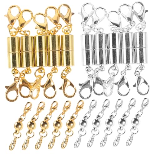 GRADENEVE 20 Stück Teiliges Magnetisches Schmuckverschluss Zylindrische und Kugelförmige DIY Halsketten Armbandverschlüsse Einfach zu Befestigen Vielseitig für Schmuckherstellung und GRADENEVE 20 Stück Teiliges Magnetisches Schmuckverschluss Zylindrische und Kugelförmige DIY Halsketten Armbandverschlüsse Einfach zu Befestigen Vielseitig für Schmuckherstellung und von GRADENEVE