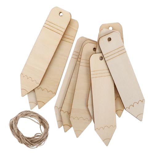 GRADENEVE 20 Stück Unbemalte Holzbuchzeichen für DIY Projekte Kreative Lesezeichen mit Seil Blanko Bemalen und Gestalten für Bastelarbeiten Geschenkanhänger und Dekoration GRADENEVE 20 Stück Unbemalte Holzbuchzeichen für DIY Projekte Kreative Lesezeichen mit Seil Blanko Bemalen und Gestalten für Bastelarbeiten Geschenkanhänger und Dekoration von GRADENEVE