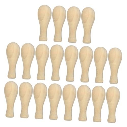 GRADENEVE 20 Stück Wachspellets, Holzstempelgriff, Scrapbooking Stempelgriff, Holzstempelgriff, Ersatz Stempelgriff, Handgefertigter Stempelgriff, Stempelgriff Zubehör, DIY Stempelgriff von GRADENEVE