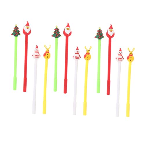 GRADENEVE 20 Stück Weihnachts Gelstifte Gelstifte Weihnachtsstrumpffüller Kugelschreiber Mini Weihnachts Schreibwaren Weihnachtsgeschenkbäume Für Pastell von GRADENEVE