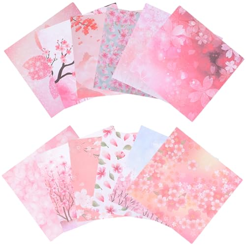 GRADENEVE 200 Stück Origami DIY Faltpapiere, Karten DIY Papier, Doppelseitiges Faltpapier, Handgeschöpftes Papier, Faltpapier, DIY Schneidepapier, DIY Bastelpapier, Handgefertigtes DIY von GRADENEVE