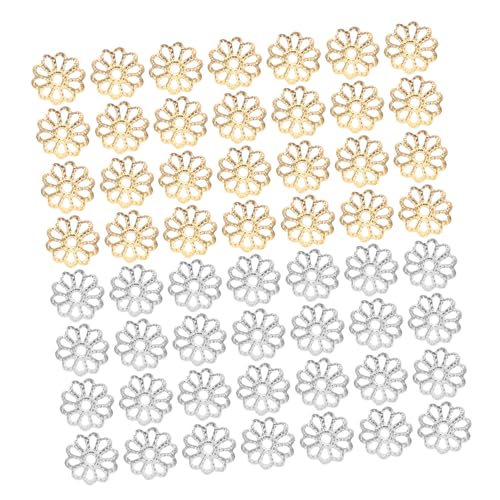GRADENEVE 2000 Stück Blumen Abstandshalter Perlenkappen Endkappen Für Halskettenperlen Schmuckzubehör Für DIY Ohrringe Armbänder Schlüsselanhänger 8 Mm von GRADENEVE