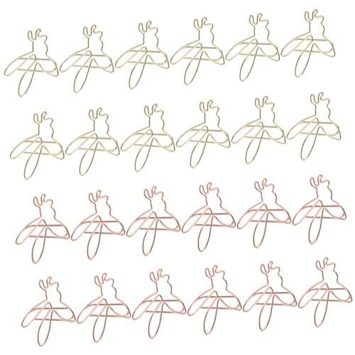 GRADENEVE 24Stücke Kreative Bienen Büroklammern aus Metall Goldene und Roségoldene Aktenklammern Kleine Clips für Büro und Schule Organisieren von Dokumenten und Notizen von GRADENEVE