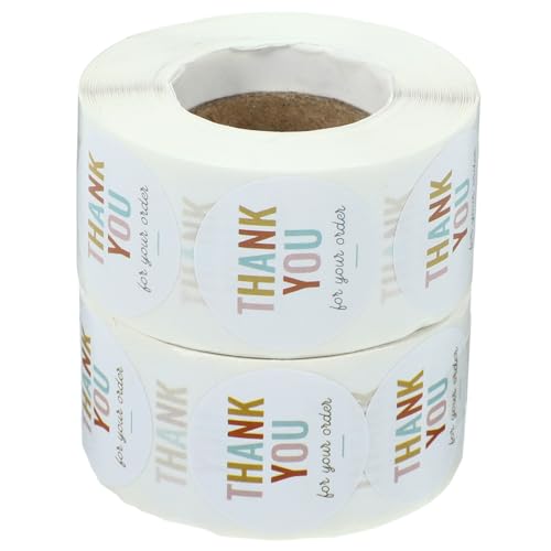 GRADENEVE 2Rollen Dichtungsaufkleberrolle Dankes Themenaufkleber für Geschenkverpackungen Dekorative Siegelaufkleber für Kleine Unternehmen und Handgemachte GRADENEVE 2Rollen Dichtungsaufkleberrolle Dankes Themenaufkleber für Geschenkverpackungen Dekorative Siegelaufkleber für Kleine Unternehmen und Handgemachte von GRADENEVE