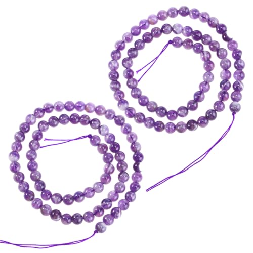 GRADENEVE 2Stücke Amethyst Perlen Natürliche Edelsteinlose Perlen für Schmuckherstellung DIY pro Strang Lila für Armbänder und Ohrringe GRADENEVE 2Stücke Amethyst Perlen Natürliche Edelsteinlose Perlen für Schmuckherstellung DIY pro Strang Lila für Armbänder und Ohrringe von GRADENEVE