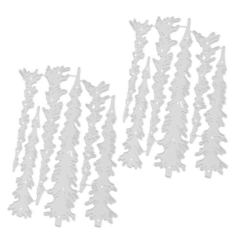 GRADENEVE 2stücke Metall Weihnachtsbaum Stanzformen Prägeschablonen Für Kartenherstellung Scrapbooking DIY Bastelwerkzeuge Schneiden Von Papier Und Stoff Kreative von GRADENEVE