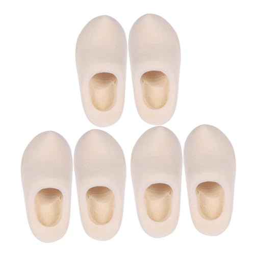 GRADENEVE 3 Paare Miniatur Holzschuhe Unbehandelte Klompen Puppenzubehör DIY Dekoration für Puppenhaus und Bastelarbeiten GRADENEVE 3 Paare Miniatur Holzschuhe Unbehandelte Klompen Puppenzubehör DIY Dekoration für Puppenhaus und Bastelarbeiten von GRADENEVE