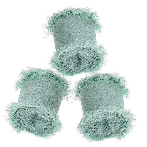 GRADENEVE 3 Rollen Hochzeitsdekoband Dekorative Fransenbänder Blumenstraußband DIY Bänder Dekoband Blumenband Bänder Zum Basteln Band Für Blumenstrauß Blumenbänder von GRADENEVE