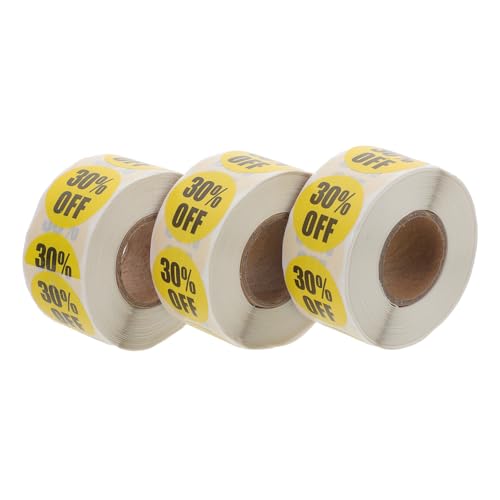 GRADENEVE 3 Rollen Logo Aufkleber Aufkleber Rubbeletiketten Aufkleber Für Einzelhandelsgeschäfte Supermarktaufkleber Supermarktetikett Kleine Aufkleber Runde Aufkleber GRADENEVE 3 Rollen Logo Aufkleber Aufkleber Rubbeletiketten Aufkleber Für Einzelhandelsgeschäfte Supermarktaufkleber Supermarktetikett Kleine Aufkleber Runde Aufkleber von GRADENEVE