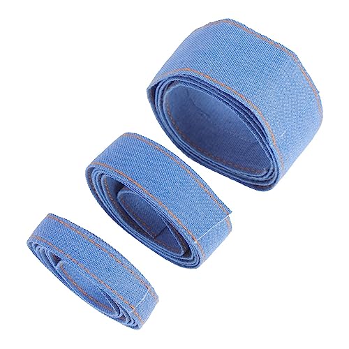 GRADENEVE 3 Stück Denim Bänder für Diy Haarschmuck Vielseitige Nähzubehör für Kleidung Haarreifen Deko Gürtel und Mehr Lange und Stoffstreifen Strapazierfähigem Denim GRADENEVE 3 Stück Denim Bänder für Diy Haarschmuck Vielseitige Nähzubehör für Kleidung Haarreifen Deko Gürtel und Mehr Lange und Stoffstreifen Strapazierfähigem Denim von GRADENEVE