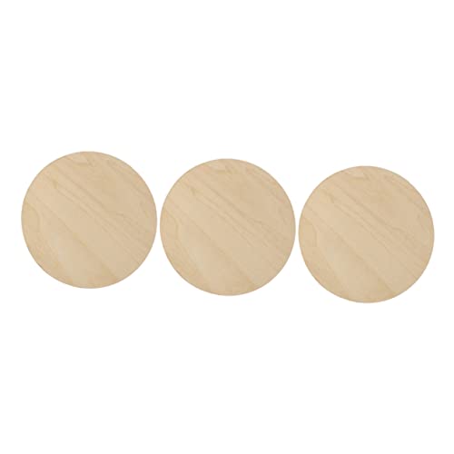 GRADENEVE 3 Stück Malbrett, Unbemalte Holzscheiben, Zeichenholzspäne, Holzscheiben Für Heimwerker, Holz DIY Scheiben, Holzkreise Für Heimwerker, Runde Holzscheiben, Unlackierte GRADENEVE 3 Stück Malbrett, Unbemalte Holzscheiben, Zeichenholzspäne, Holzscheiben Für Heimwerker, Holz DIY Scheiben, Holzkreise Für Heimwerker, Runde Holzscheiben, Unlackierte von GRADENEVE