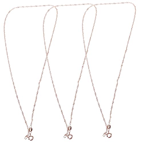 GRADENEVE 3 Stück Roségold Beschichtete Kupferkette Wasserwellen Design Schmuckkette zum Selbermachen Vielseitige DIY Halsketten für Damen und Geschenkideen GRADENEVE 3 Stück Roségold Beschichtete Kupferkette Wasserwellen Design Schmuckkette zum Selbermachen Vielseitige DIY Halsketten für Damen und Geschenkideen von GRADENEVE