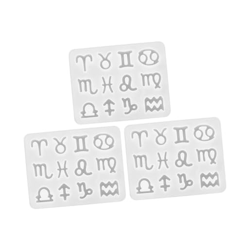 GRADENEVE 3 Stück Silikon Schlüsselanhänger Formen DIY Schmuck Gießform Anhänger Bastelform Flexibel Sicher Einfache von GRADENEVE