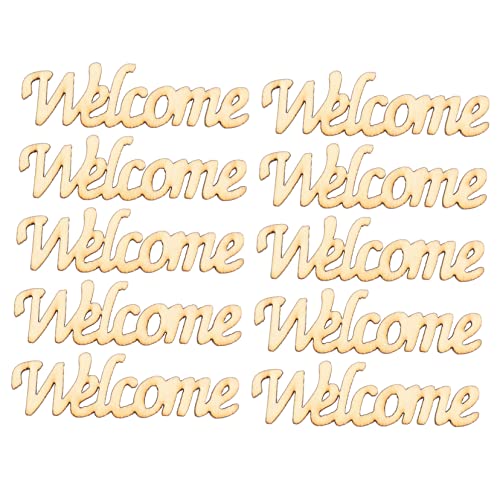 GRADENEVE 30 Stück Teiliges Holzschild Welcome zum Bemalen DIY Holzbuchstaben für Hochzeitsdekoration Hängende Holzornamente für Party Bastelset für Personalisierte Wand und Türdeko GRADENEVE 30 Stück Teiliges Holzschild Welcome zum Bemalen DIY Holzbuchstaben für Hochzeitsdekoration Hängende Holzornamente für Party Bastelset für Personalisierte Wand und Türdeko von GRADENEVE