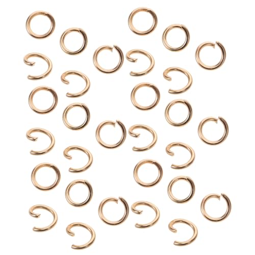 GRADENEVE 30 Stück Teiliges Sprungringe Offene Verbindungsringe aus Eisen für Schmuckherstellung DIY Armband Ohrring Halskette Reparatur Zubehör Langlebig Robust von GRADENEVE