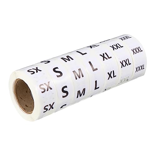 GRADENEVE 3500Stücke Runde Klebeetiketten für Kleidung Größenetiketten Aufkleber für Selbstklebend Praktische Organisierung für Textilien und Mode von GRADENEVE