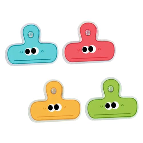 GRADENEVE 4 Stück Bunte Cartoon Büroklammern mit Lachendem Gesicht Vielseitige Mini Binder Clips für Snackbeutel verschluss Dokumentenhalter Tragbar und Handlich für Büro und Zuhause GRADENEVE 4 Stück Bunte Cartoon Büroklammern mit Lachendem Gesicht Vielseitige Mini Binder Clips für Snackbeutel verschluss Dokumentenhalter Tragbar und Handlich für Büro und Zuhause von GRADENEVE