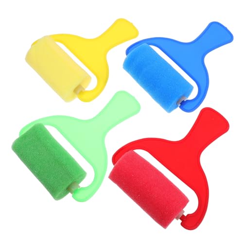 GRADENEVE 4 Stück Kinderpinsel Farbschwammrollen Schwammfarbroller Zeichnen Von Schwammrollen Graffiti-walzenbürste Schaumstoffpinsel Kinderschwammrolle Malschwämme Für Kinder Plastik GRADENEVE 4 Stück Kinderpinsel Farbschwammrollen Schwammfarbroller Zeichnen Von Schwammrollen Graffiti-walzenbürste Schaumstoffpinsel Kinderschwammrolle Malschwämme Für Kinder Plastik von GRADENEVE