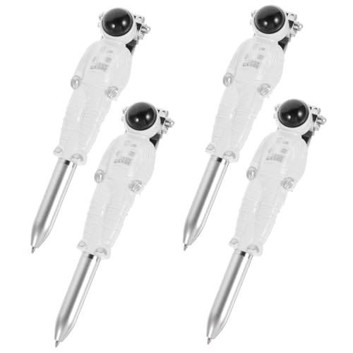 GRADENEVE 4 Stück Teiliges Kugelschreiber Astronauten Design Kugelschreiber mit Trocknung Ergonomisch für Schule und Büro Glattes Schreiben Kreative Weltraumform Weiße Stifte mit Schwarzer GRADENEVE 4 Stück Teiliges Kugelschreiber Astronauten Design Kugelschreiber mit Trocknung Ergonomisch für Schule und Büro Glattes Schreiben Kreative Weltraumform Weiße Stifte mit Schwarzer von GRADENEVE