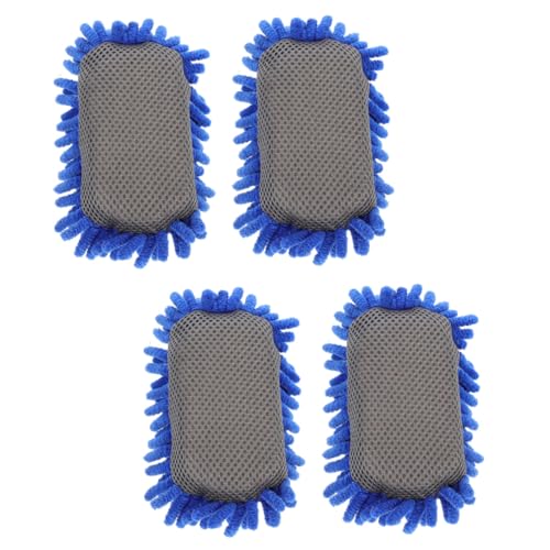 GRADENEVE 4 Stück Teiliges Whiteboard Radiergummi Waschbarer Mikrofaser Board Eraser mit Doppelseitigem Design Geeignet für Schule Büro und Zuhause Entfernt Trocken Marker und Kreidestaub von GRADENEVE