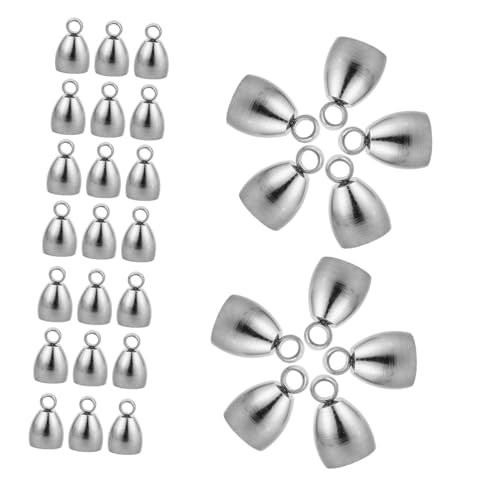 GRADENEVE 40 Stück Kordel-schnallen-endkappen, crimps, Endperlen, Metall-kordel-terminatoren Für Die Schmuckherstellung, Diy-projekte von GRADENEVE
