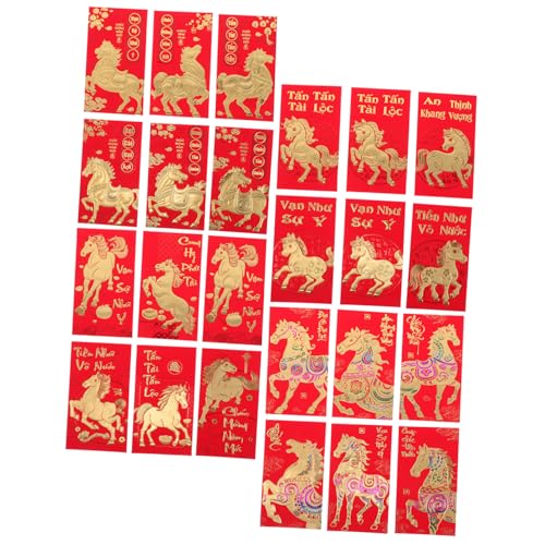 GRADENEVE 48 Stück -roter Umschlag Chinesische rote Umschläge vietnamesischer roter Umschlag Geldumschlag Frühlingsfest Geldtaschen Hochzeitsumschläge Pferd Jahr Hong Bao Papier GRADENEVE 48 Stück -roter Umschlag Chinesische rote Umschläge vietnamesischer roter Umschlag Geldumschlag Frühlingsfest Geldtaschen Hochzeitsumschläge Pferd Jahr Hong Bao Papier von GRADENEVE