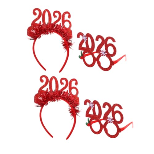 GRADENEVE 4stücke Teiliges Neujahrs-headbands Und Brillen Glitzernde Happy Year Dekoration Für Weihnachtsfeiern Vielseitiges Accessoire Für Festliche Anlässe GRADENEVE 4stücke Teiliges Neujahrs-headbands Und Brillen Glitzernde Happy Year Dekoration Für Weihnachtsfeiern Vielseitiges Accessoire Für Festliche Anlässe von GRADENEVE