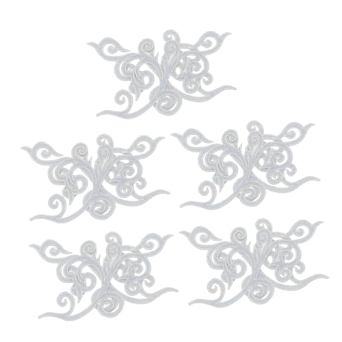 GRADENEVE 5 Paare Wolkenförmige Bestickte Applikationen Barocke Stickerei Patches Für Hochzeitskleider Cheongsam Performance Kostüme Einfach Bügeln Oder Nähen Silberfarben GRADENEVE 5 Paare Wolkenförmige Bestickte Applikationen Barocke Stickerei Patches Für Hochzeitskleider Cheongsam Performance Kostüme Einfach Bügeln Oder Nähen Silberfarben von GRADENEVE