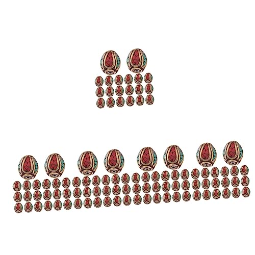 GRADENEVE 5 Sätze Nepalese Messing Spacer Perlen Mit Türkis Für Diy Schmuck Handgefertigte Buddha Perlen Als Schmuckzubehör Für Einzigartige Kreationen 20 Stück * 5 GRADENEVE 5 Sätze Nepalese Messing Spacer Perlen Mit Türkis Für Diy Schmuck Handgefertigte Buddha Perlen Als Schmuckzubehör Für Einzigartige Kreationen 20 Stück * 5 von GRADENEVE