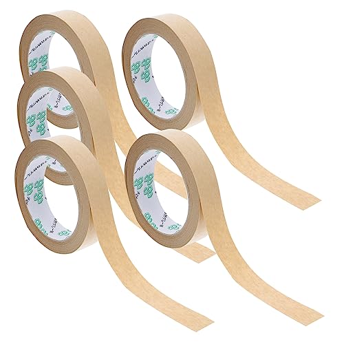 GRADENEVE 5 Stück Kraftpapier Klebeband Umweltfreundliche Selbstklebende Verpackungsbänder Stark Haftend für Umzug und Lagerung GRADENEVE 5 Stück Kraftpapier Klebeband Umweltfreundliche Selbstklebende Verpackungsbänder Stark Haftend für Umzug und Lagerung von GRADENEVE