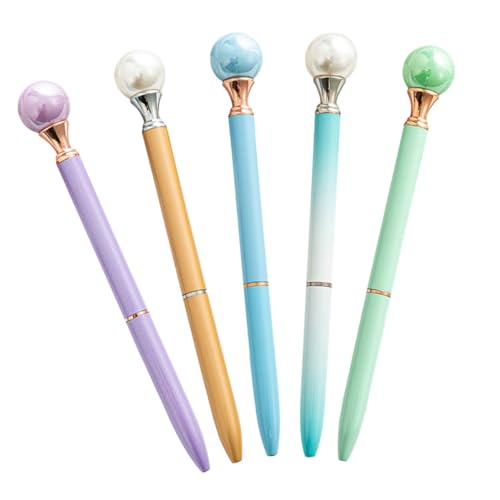 GRADENEVE 5 Stück Perlen Kugelschreiber, Ergonomischer Stift, Tragbarer Schreibstift, Kugelschreiber, Schreibzubehör, Kugelschreiber, Feine Spitze, Tragbarer Kugelschreiber, Stift Für Den GRADENEVE 5 Stück Perlen Kugelschreiber, Ergonomischer Stift, Tragbarer Schreibstift, Kugelschreiber, Schreibzubehör, Kugelschreiber, Feine Spitze, Tragbarer Kugelschreiber, Stift Für Den von GRADENEVE
