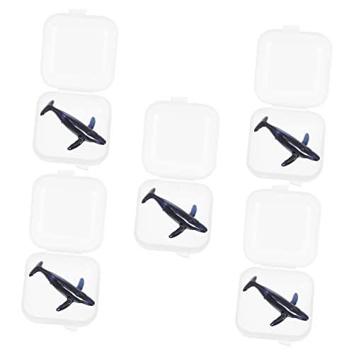 GRADENEVE 5 Stück Teiliges Epoxidharz Füllmaterial Mini Wale für DIY Landschaftsdekoration Lebensechte Meerestiere Einfach zu Reinigen für Mühelos der Anwendung von GRADENEVE