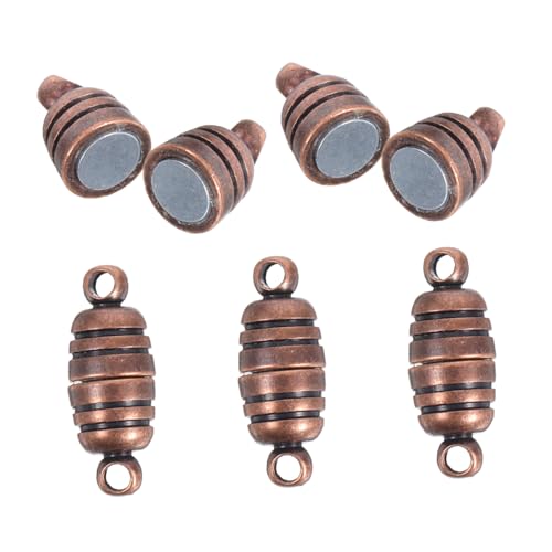 GRADENEVE 5 Stück Teiliges Kupfer Magnetverschluss mit Vintage Muster Robuster Schmuckverschluss für Halsketten und Armbänder für DIY Schmuckherstellung und Charms Einfach zu Befestigen GRADENEVE 5 Stück Teiliges Kupfer Magnetverschluss mit Vintage Muster Robuster Schmuckverschluss für Halsketten und Armbänder für DIY Schmuckherstellung und Charms Einfach zu Befestigen von GRADENEVE