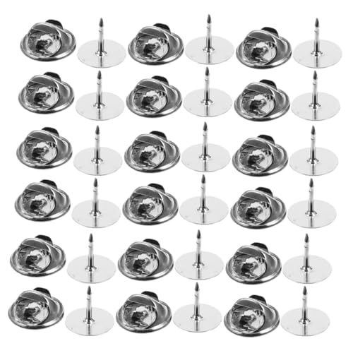 GRADENEVE 50 Sets Hutzubehör Broschenrücken, Anstecknadeln, Schmetterlingsnadeln, Kupplungsnadelrücken, Broschenhalter, Emaille Anstecknadelrücken, Abzeichenrückenhalter, Verschlussnadeln von GRADENEVE