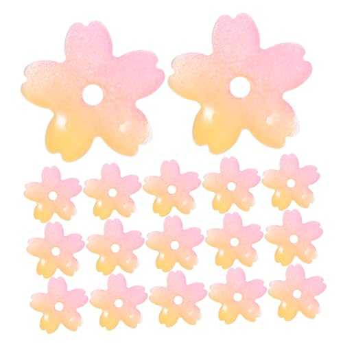 GRADENEVE 50 Stück Blumenperlen: Kirschblüten-perlenkappen, Charms, Lose Abstandshalter Für Die Schmuckherstellung, Armbänder, Ohrringe, Basteln Mit Loch von GRADENEVE