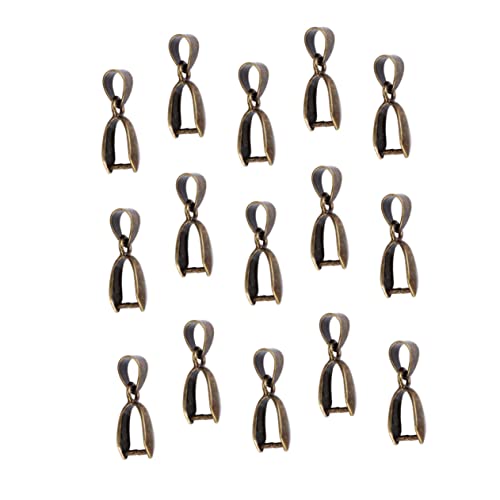 GRADENEVE 50 Stück Metall Pinch Clasp Bails Bronze Schmuckverbinder Perlenanhänger DIY Zubehör für Halsketten Armbänder Schlüsselanhänger Schmuckherstellung GRADENEVE 50 Stück Metall Pinch Clasp Bails Bronze Schmuckverbinder Perlenanhänger DIY Zubehör für Halsketten Armbänder Schlüsselanhänger Schmuckherstellung von GRADENEVE