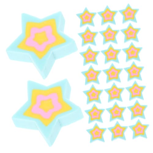 GRADENEVE 50 Stück Niedliche Mini-radiergummis in Sternform Sanftes Material für Papierfreundliches Radieren für Schule und Büro Attraktive Kleine Radiergummis für Studenten von GRADENEVE