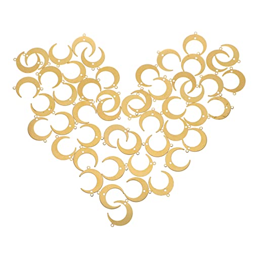 GRADENEVE 50 Stück Teiliges Mond Anhänger aus Langlebiger Legierung Filigrane DIY Schmuckverbinder mit Zwei Ösen für Halsketten Armbänder und Ohrringe Kreative Bastelcharms für GRADENEVE 50 Stück Teiliges Mond Anhänger aus Langlebiger Legierung Filigrane DIY Schmuckverbinder mit Zwei Ösen für Halsketten Armbänder und Ohrringe Kreative Bastelcharms für von GRADENEVE